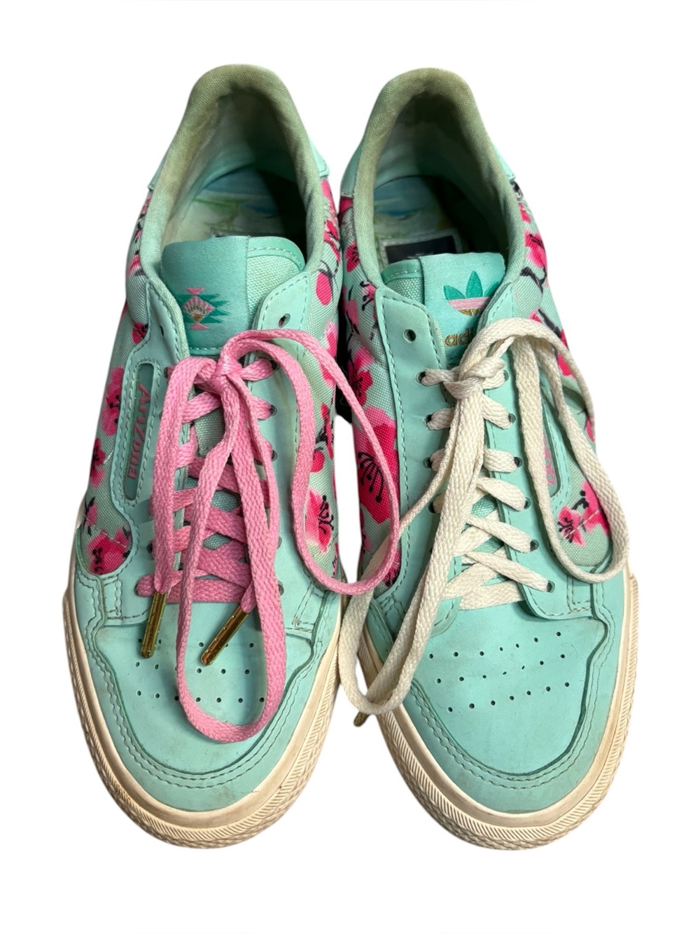 Arizona adidas Continental Vulc sneakers girls size 4 1/2